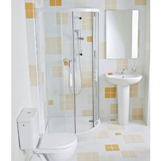 JIKA Lyra Plus H2533820006681 Sprchovací kút 900x900 biela