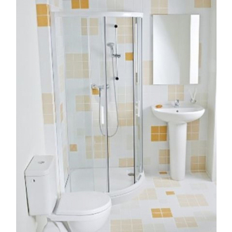 JIKA Lyra Plus H2533820006681 Sprchovací kút 900x900 biela