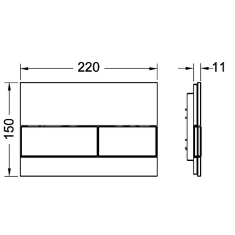 TECEsquare sklo zel.tlač. CR 9.240.805