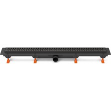 Podlahový linear. žľab čierny 850 mm, bočné D40, harmony čierna CH 850 HC