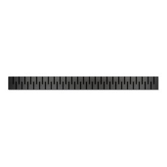 Podlahový linear. žľab čierny 450 mm, bočné D40, Medium, čierna CH 450 MC