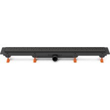 Podlahový linear. žľab čierny 950 mm, bočné D40, Media čierna CH 950 MC