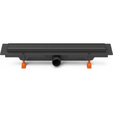 Podlahový linear. žľab čierny 550 mm,bočný D40,klasik/floor čierna CH 550 KC