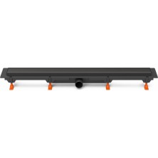 Podlahový linear. žľab čierny 650 mm,bočný D40,klasik/floor, čierna CH 650 KC