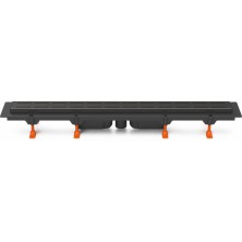 Podlahový linear. žľab čierny 950 mm, spodný D40, Line čierna CH 950/S40 LC