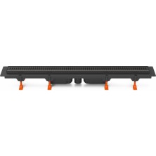 Podlahový linear. žľab čierny 950 mm, spodný D40, Basic čierna CH 950/S40 BC