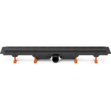 Podlahový linear. žľab čierny 950 mm, bočné D50, Line čierna CH 950/50 LC