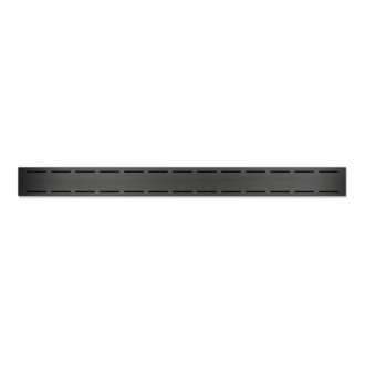 Lineárny plastový žľab čierny 750 mm s bočným odtokom D 50 a otočným sifónom CH PA 750 LC