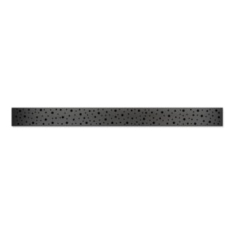 Lineárny plastový žľab čierny 1050 mm s bočným odtokom D 50 a otočným sifónom CH PA 1050 DC