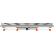 Podlahový linear. žľab 650 mm, bočné D40, harmony lesk CH 650 H