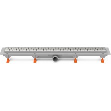 Podlahový linear. žľab 650 mm, bočné D40, medi mat CH 650 M 1