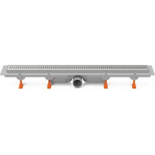 Podlahový linear. žľab 650 mm, bočný D50, basic lesk CH 650/50 B
