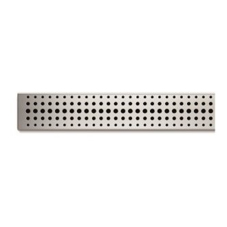 Lineárny plastový žľab 850 mm, basic mat s odtokom D 50 a otočným sifónom CH PA 850 B 1