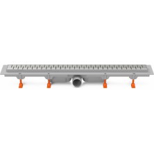 Podlahový linear. žľab 950 mm, bočné D50, medi mat CH 950/50 M 1