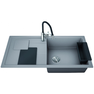 Blanco SITY XL 6 S Lava grey 525050 drez s odkvapom, drez vpravo aluminium drez vstavaný
