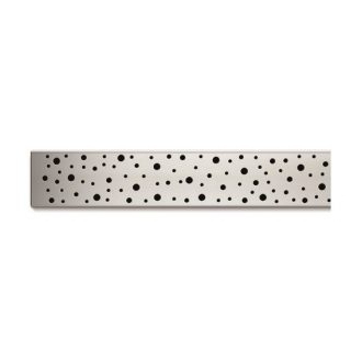 Lineárny plastový žľab 750 mm s nerez. rámčekom lesk CH PA 750 DN