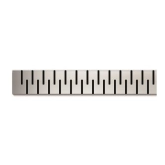 Lineárny plastový žľab 950 mm s nerez. rámikom, medium mat CH PA 950 MN 1