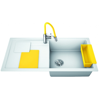 Blanco SITY XL 6 S Lemon 525055 drez s odkvapom, drez vpravo biela drez vstavaný