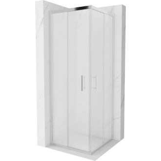 MEXEN RIO sprchovací kút štvorec 70x70x190 cm 5mm chróm-satén 860-070-070-01-30