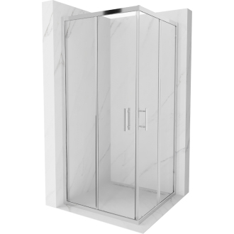 MEXEN RIO sprchovací kút štvorec 90x90x190 cm 5mm chróm-číre 860-090-090-01-00