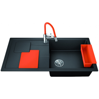 Blanco SITY XL 6 S Orange 525056 drez s odkvapom, drez vpravo antracit drez vstavaný