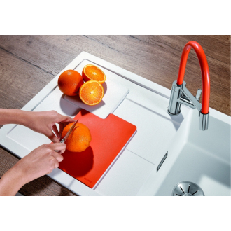 Blanco SITY XL 6 S Orange 525058 drez s odkvapom, drez vpravo aluminium drez vstavaný