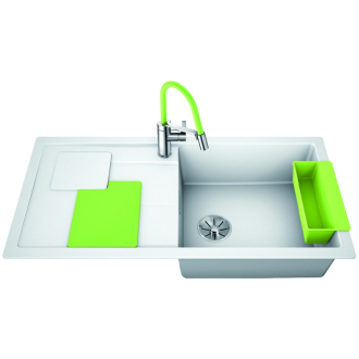 Blanco SITY XL 6 S Kiwi 525063 drez s odkvapom, drez vpravo biela drez vstavaný