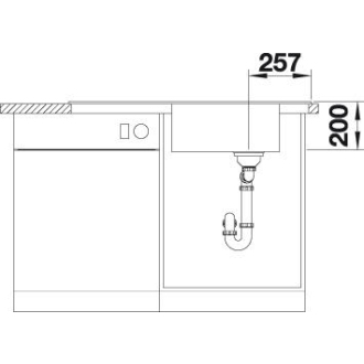 Blanco FARON XL 6 S 524812 drez s odkvapom, obojstranný kávová drez vstavaný