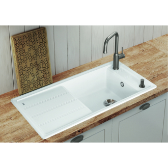 Blanco FARON XL 6 S 524792 drez s odkvapom, obojstranný kávová drez vstavaný