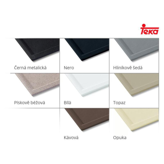 TEKA STONE 50 B-TG 1B 1D granitový drez biela 115330019