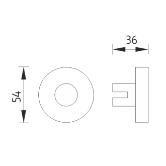 Nimco Unix UN 13054N-26 Háčik chróm