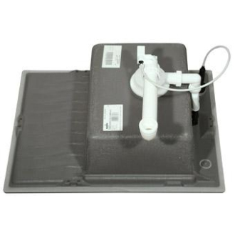 Blanco ELON 45 S 524816 drez s odkvapom, obojstranný aluminium drez vstavaný