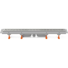 Podlahový linear. žľab 650 mm, spodný D40, harmony mat CH 650/S40 H 1