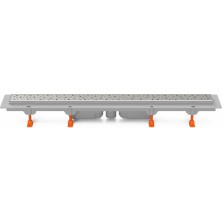 Podlahový linear. žľab 650 mm, spodný D40, square mat CH 650/S40 S 1