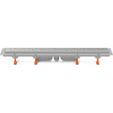Podlahový linear. žľab 950 mm, spodný D40, drops mat CH 950/S40 D 1