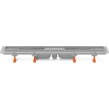 Podlahový linear. žľab 850 mm, spodný D40, bez mriežky CH 850/S40