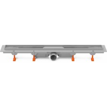Podlahový linear. žľab 650 mm, bočné D50, bez mriežky CH 650/50