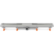 Podlahový linear. žľab 950 mm, bočný D40, s nerez.rámikom bez mriežky CH 950/1 N