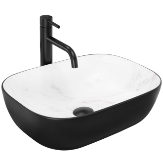 Rea umývadlo na dosku Belinda - black calala mat REA-U6759
