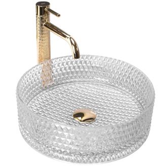 Rea umývadlo na dosku Cristal Transparent REA-U9670