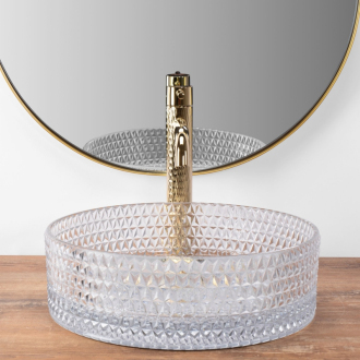 Rea umývadlo na dosku Cristal Transparent REA-U9670