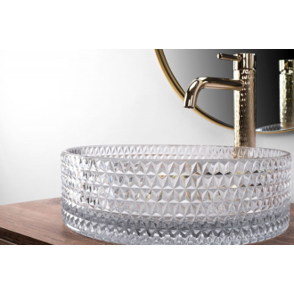 Rea umývadlo na dosku Cristal Transparent REA-U9670