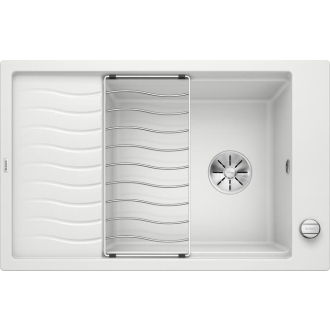 Blanco ELON XL 6 SF 524857 drez s odkvapom, obojstranný biela drez do roviny