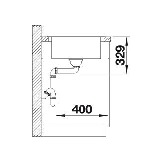 Blanco ELON XL 8 S 524872 drez s odkvapom, obojstranný aluminium drez vstavaný