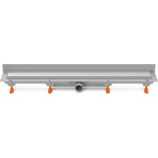 Podlahový linear. žľab k stene 650 mm,bočné D40,klasik/floor mat CH 650 K 3