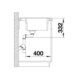 Blanco ETAGON 6 524531 jednodrez bez odkvapu aluminium drez vstavaný