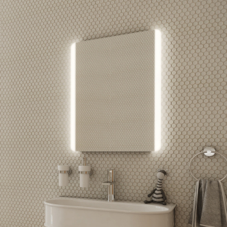 Nimco Séria 17000 ZP 17001V LED zrkadlo 500x700 s dotykovým senzorom rám hliníkový