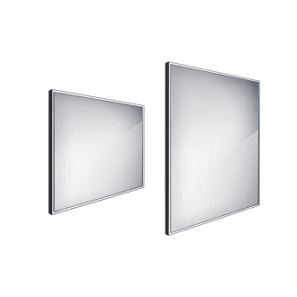 Nimco Séria 13000 ZPC 13003-90 čierne LED zrkadlo 800x700 čierna matná