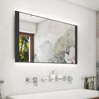 Nimco čierne LED zrkadlo 800x600 ZPC 41003-90