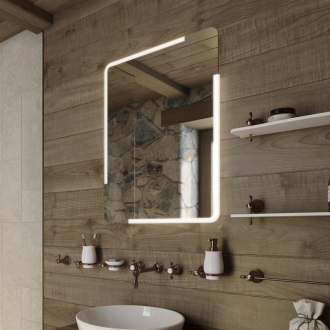 Nimco Séria 15000 ZP 15002 LED zrkadlo 600x800 rám hliníkový